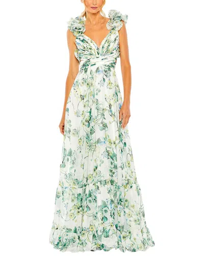 Mac Duggal Gown In White
