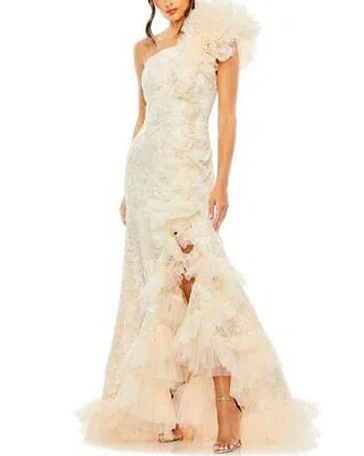 Pre-owned Mac Duggal Gown Women's 8 In White