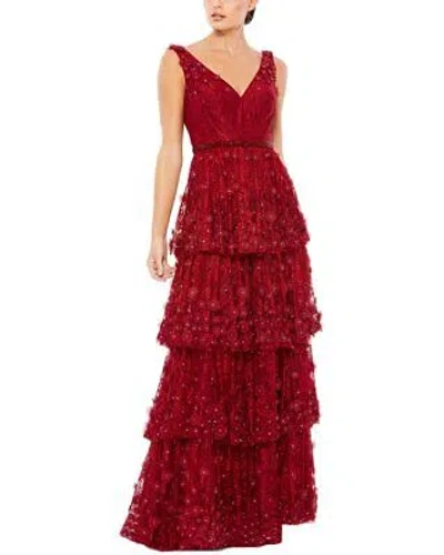 Pre-owned Mac Duggal Gown Women's In Red
