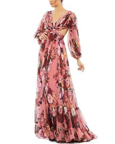 Pre-owned Mac Duggal Gown Women's In Rose Multi