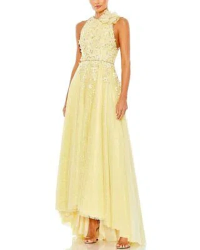 Pre-owned Mac Duggal Gown Women's In Yellow