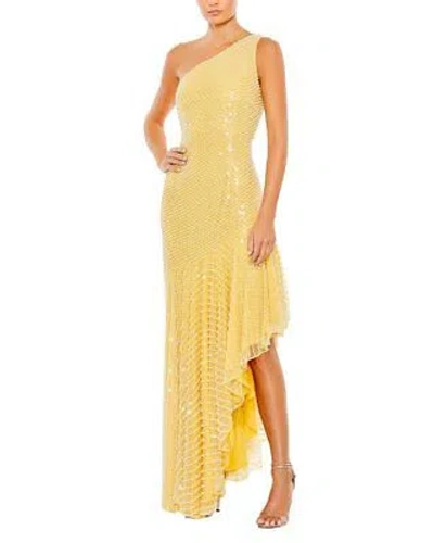 Pre-owned Mac Duggal Gown Women's In Yellow