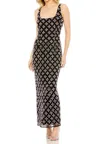 Mac Duggal Hand Beaded Sleeveless Evening Gown In Black In Black