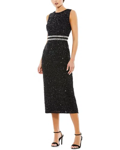 Mac Duggal High Neck Dress In Black