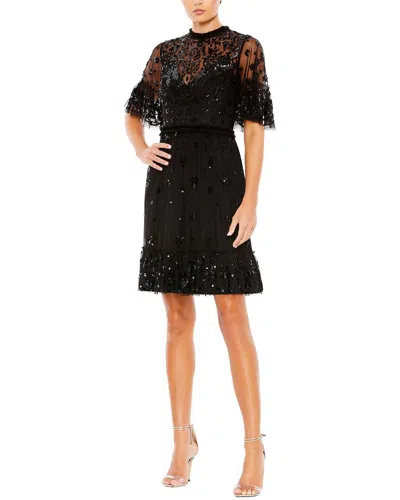 MAC DUGGAL MAC DUGGAL HIGH NECK MINI DRESS