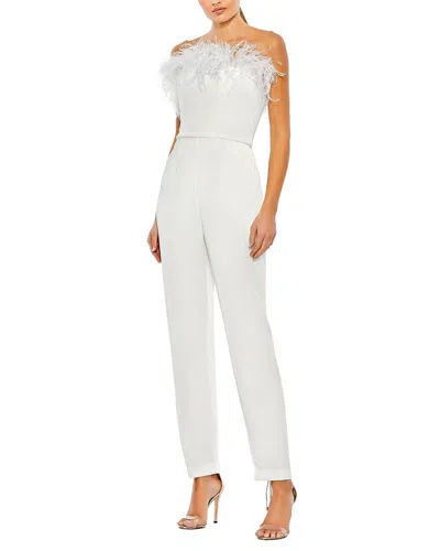 Mac Duggal Jumpsuit In White