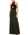 Mac Duggal Women's Sequined Halterneck Wide-leg Jumpsuit