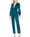 Mac Duggal Jumpsuit In Deep Green