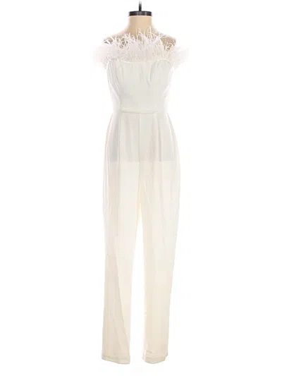 Pre-owned Mac Duggal Jumpsuit In Ivory