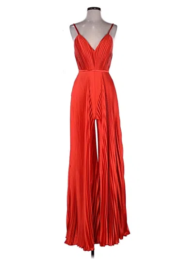 Pre-owned Mac Duggal Jumpsuit In Red