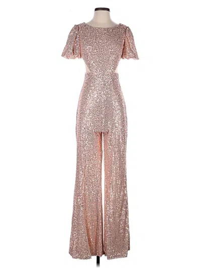 Mac Duggal Jumpsuit In Silver