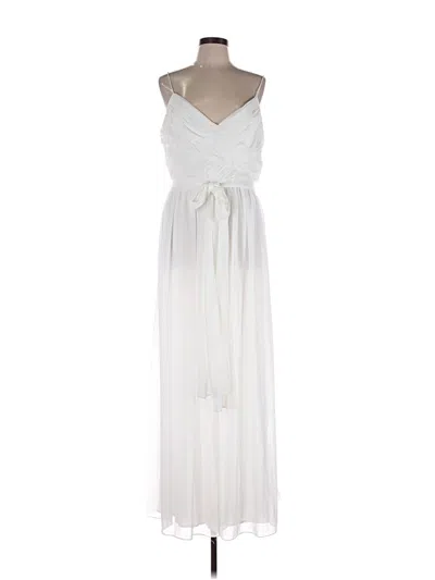 Pre-owned Mac Duggal Jumpsuit In White