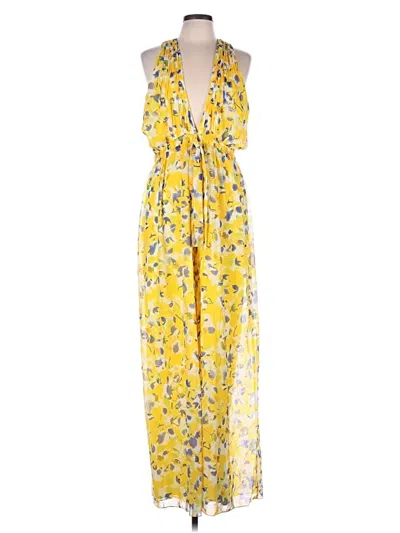 Pre-owned Mac Duggal Jumpsuit In Yellow