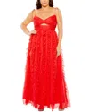 Mac Duggal Keyhole Detail Chiffon Sleeveless Gown
