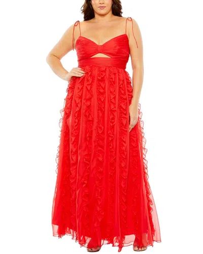 Mac Duggal Keyhole Chiffon Gown