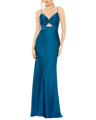 Mac Duggal Keyhole Gown In Brown