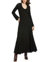 Mac Duggal Scoop Neck Long Sleeve Knit Maxi Dress
