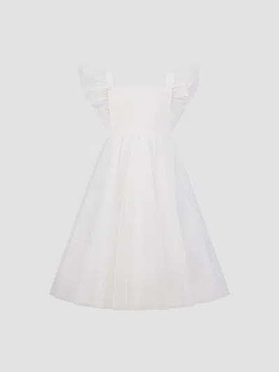 Mac Duggal Kids' Little Girl's & Girl's Tulle A-line Dress In White