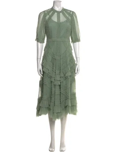 Pre-owned Mac Duggal Long Dress W/ Tags In Green