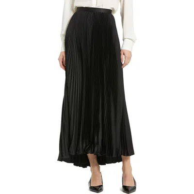 MAC DUGGAL MAC DUGGAL LONG PLEATED SATIN EVENING SKIRT