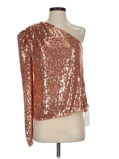 Pre-owned Mac Duggal Long Sleeve Blouse In Pink