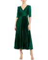 Mac Duggal Midi Dress In Green