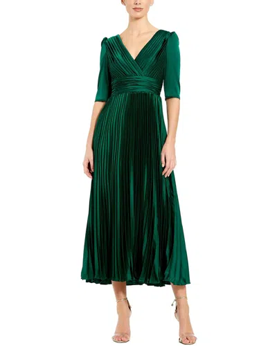 Mac Duggal Midi Dress In Green
