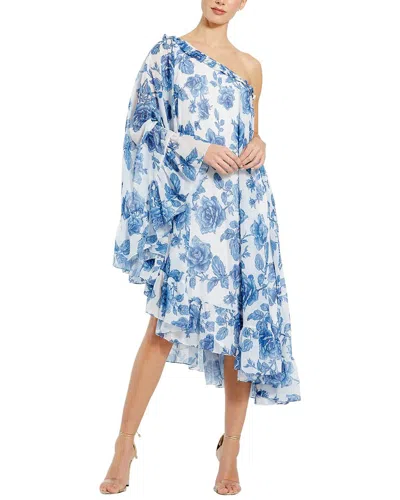 Mac Duggal Midi Dress In Blue