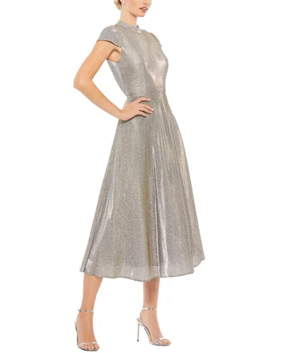 Mac Duggal Midi Dress In Gray