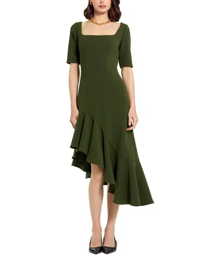 Mac Duggal Midi Dress In Green