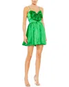 Mac Duggal Bow Front Bubble Hem Mini Dress