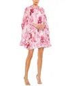 Mac Duggal Women's Ieena Floral Print Cape Minidress