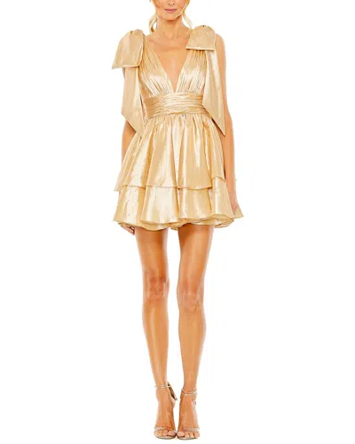 Mac Duggal Mini Dress In Gold