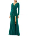 Mac Duggal Multicolor Gown In Blue
