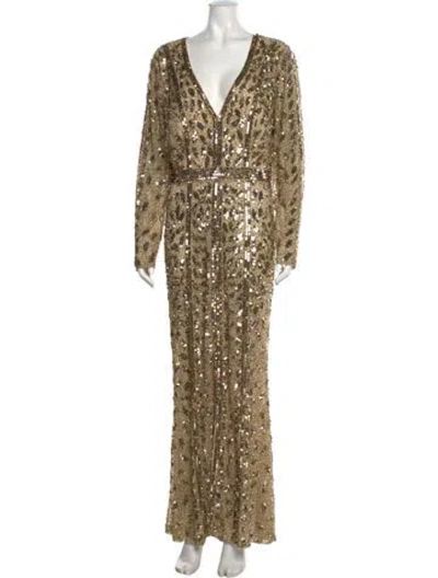 Pre-owned Mac Duggal Nylon Long Dress