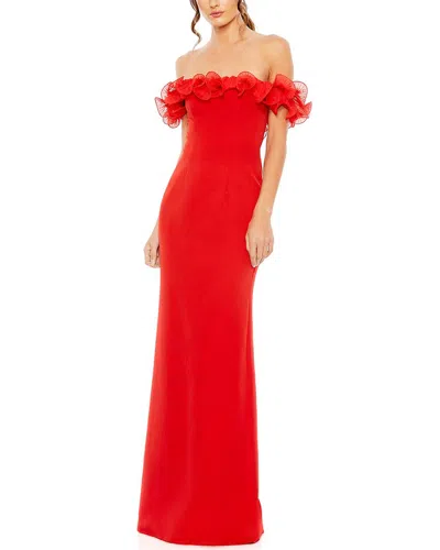 MAC DUGGAL MAC DUGGAL OFF-SHOULDER COLUMN DRESS
