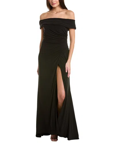 Mac Duggal Off-the-shoulder Gown In Black