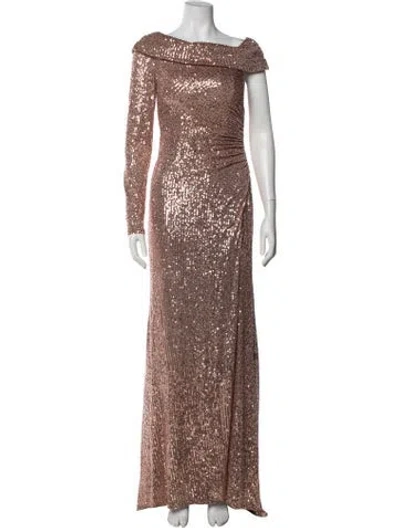 Pre-owned Mac Duggal Off-the-shoulder Long Dress W/ Tags In Neutral