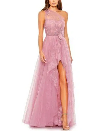 Pre-owned Mac Duggal One-shoulder A-line Women's In Pink