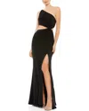 Mac Duggal One Shoulder Ruched Cut Out Jersey Gown