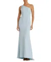 Mac Duggal One Shoulder Jersey Mermaid Gown