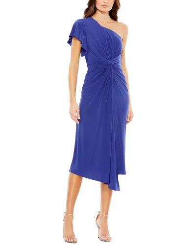 MAC DUGGAL MAC DUGGAL ONE-SHOULDER MIDI DRESS