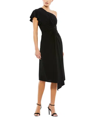 Mac Duggal One-shoulder Midi Dress