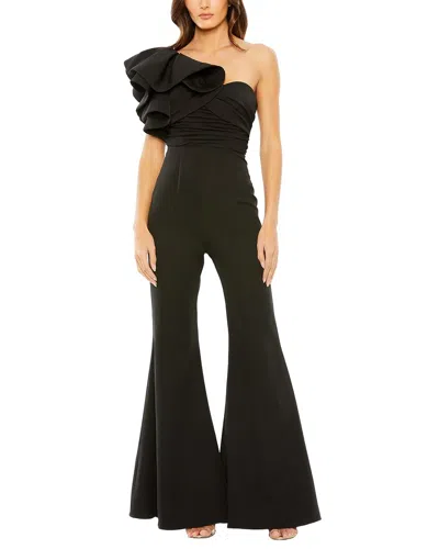 MAC DUGGAL MAC DUGGAL ONE SHOULDER RUFFLE DETAIL JUMPSUIT