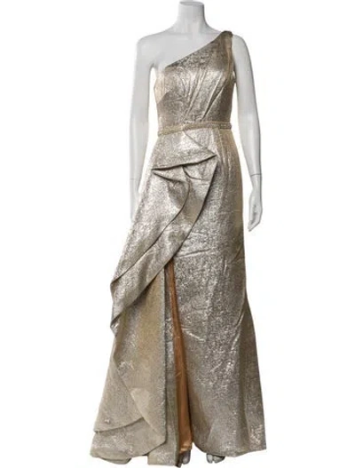 Pre-owned Mac Duggal One-shoulder Long Dress