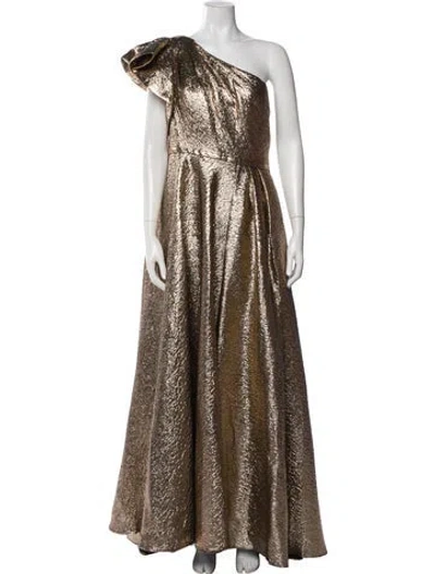 Pre-owned Mac Duggal One-shoulder Long Dress