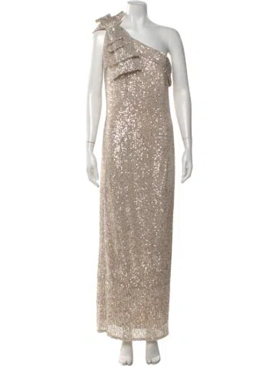Pre-owned Mac Duggal One-shoulder Long Dress