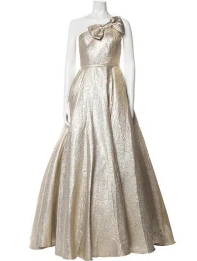 Pre-owned Mac Duggal One-shoulder Long Dress In Multi