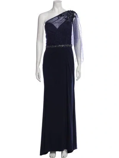 Pre-owned One-shoulder Long Dress W/ Tags In Blue from The RealReal