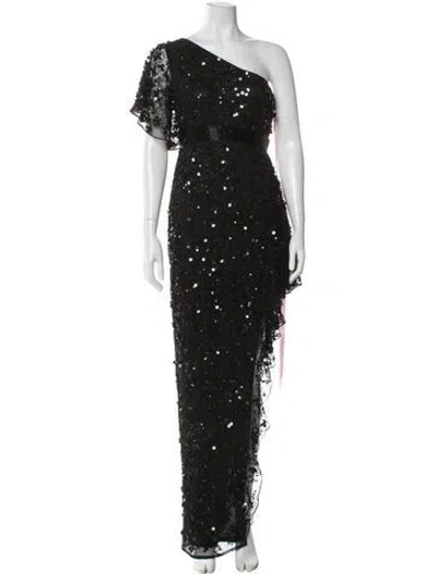 Pre-owned Mac Duggal One-shoulder Long Dress W/ Tags In Green